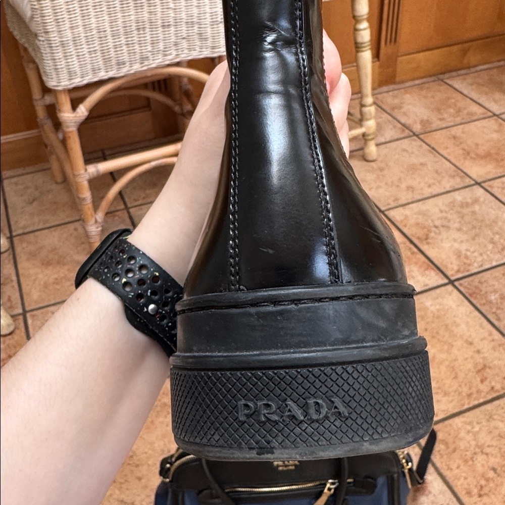 Prada Double Sole Chelsea Boot in black (size 40/womens 10) - Picture 14 of 16